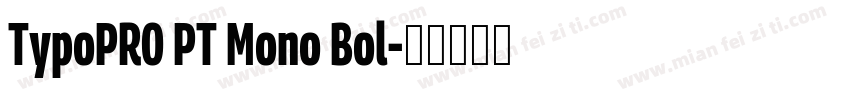 TypoPRO PT Mono Bol字体转换